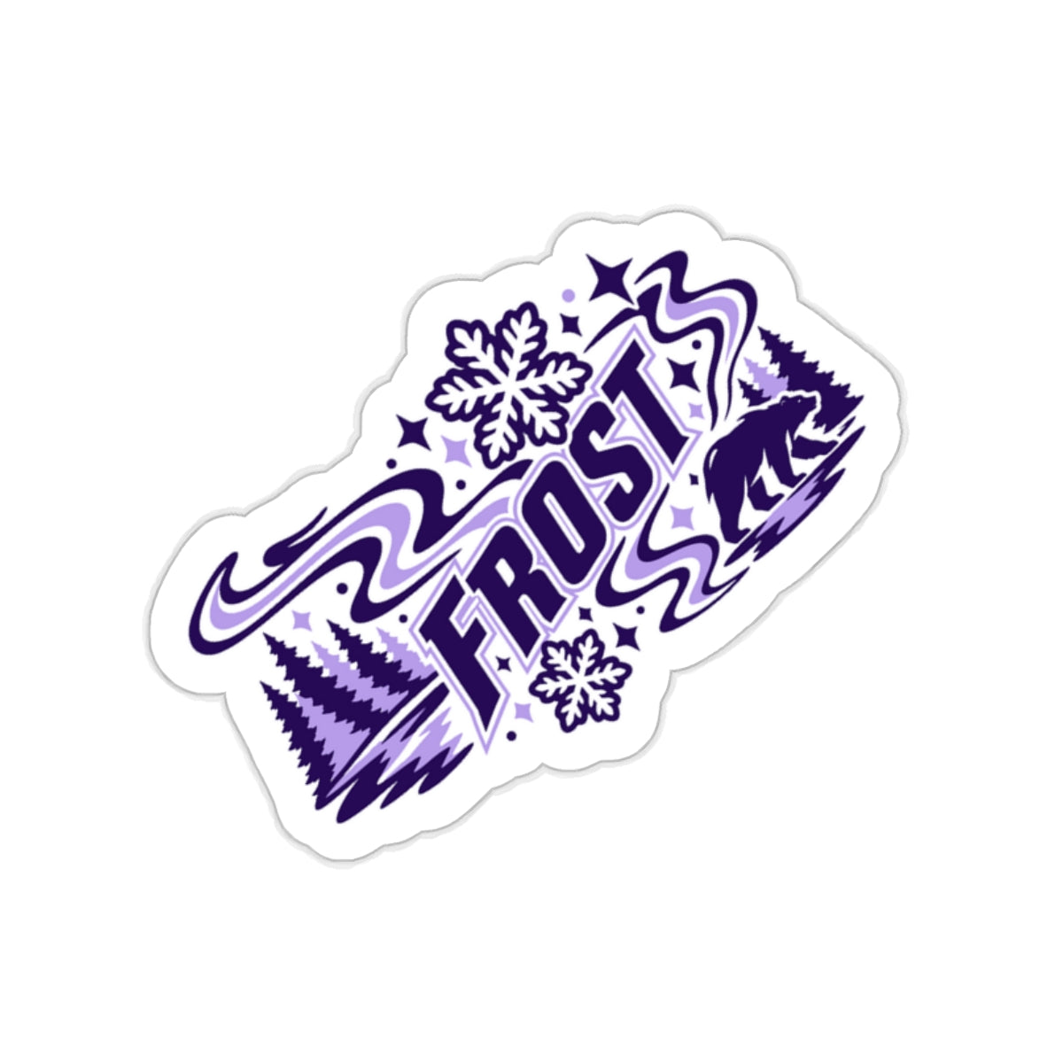Frost Hockey Die-Cut Stickers