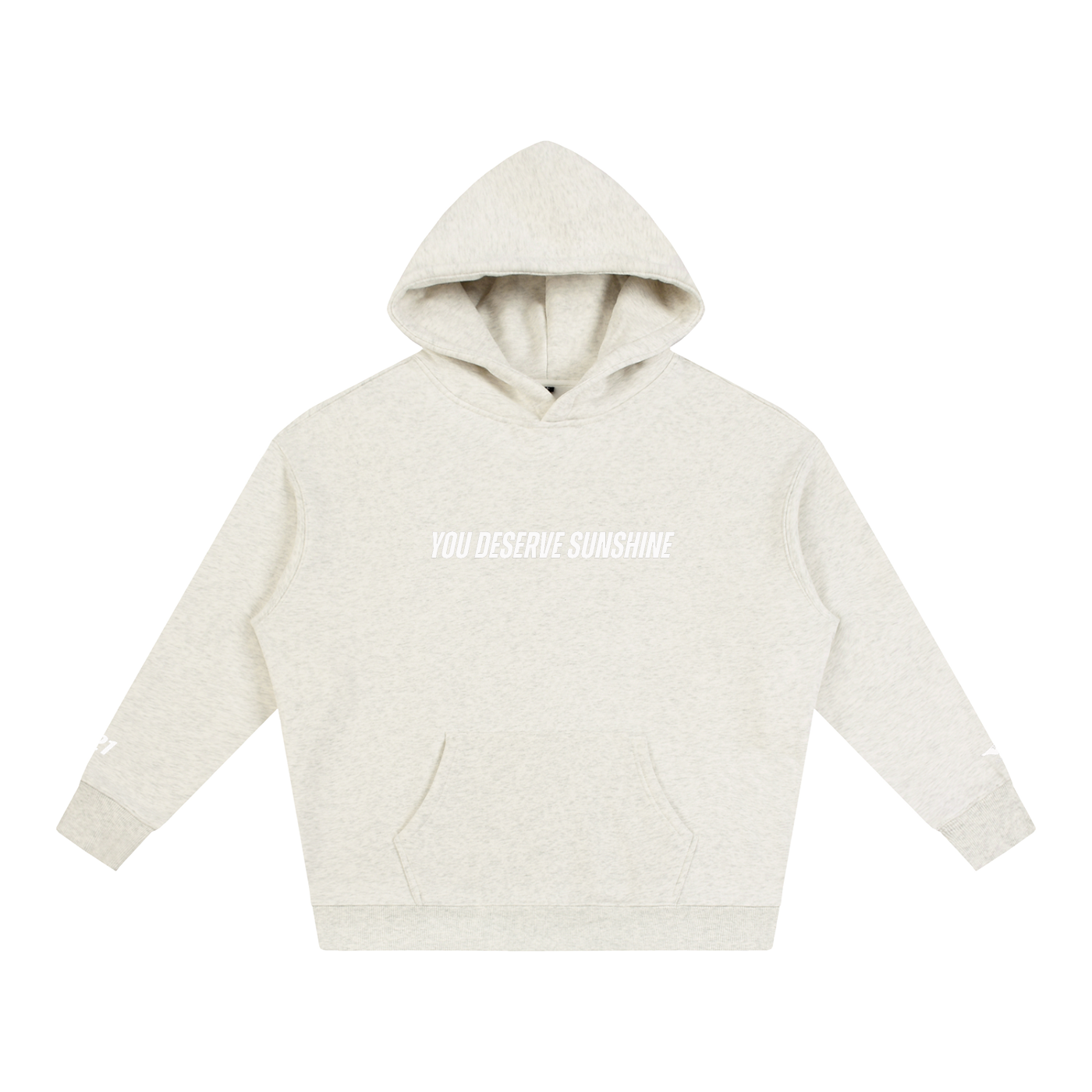 You Deserve Sunshine Oversize Fleeced Hoodie