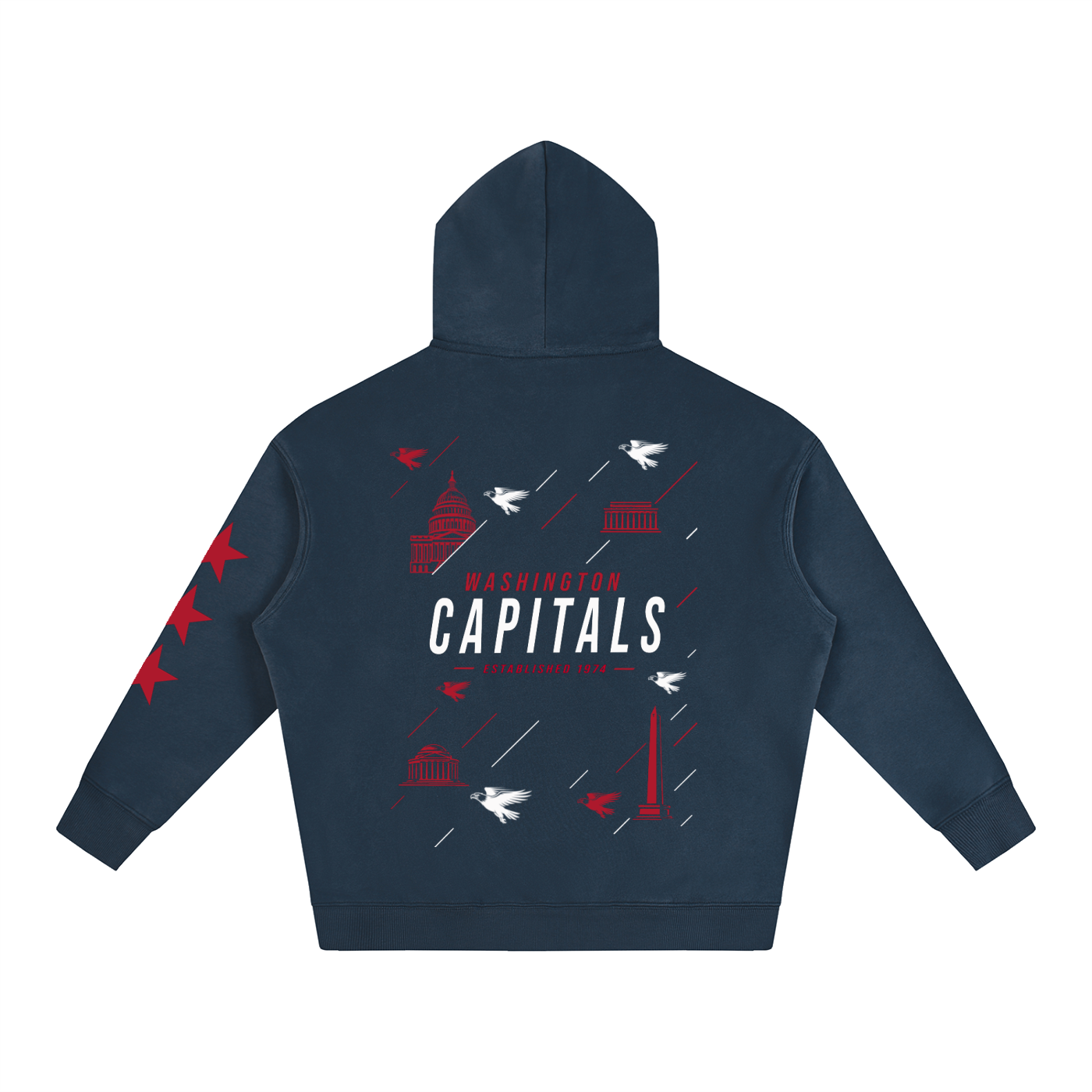 Capitals Oversize Fleeced Hoodie