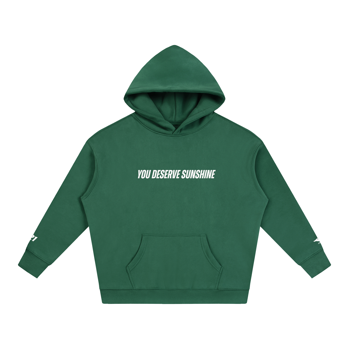 You Deserve Sunshine Oversize Fleeced Hoodie