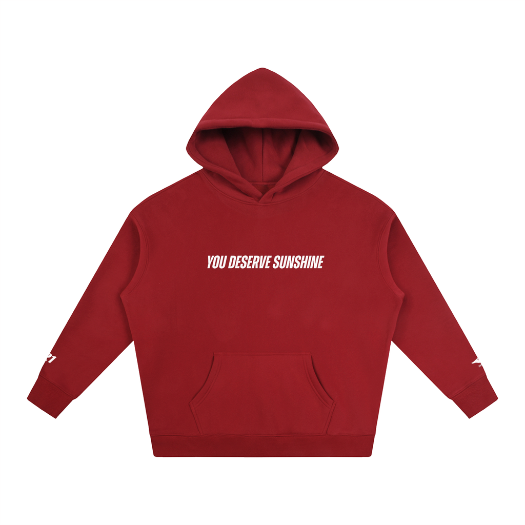 You Deserve Sunshine Oversize Fleeced Hoodie