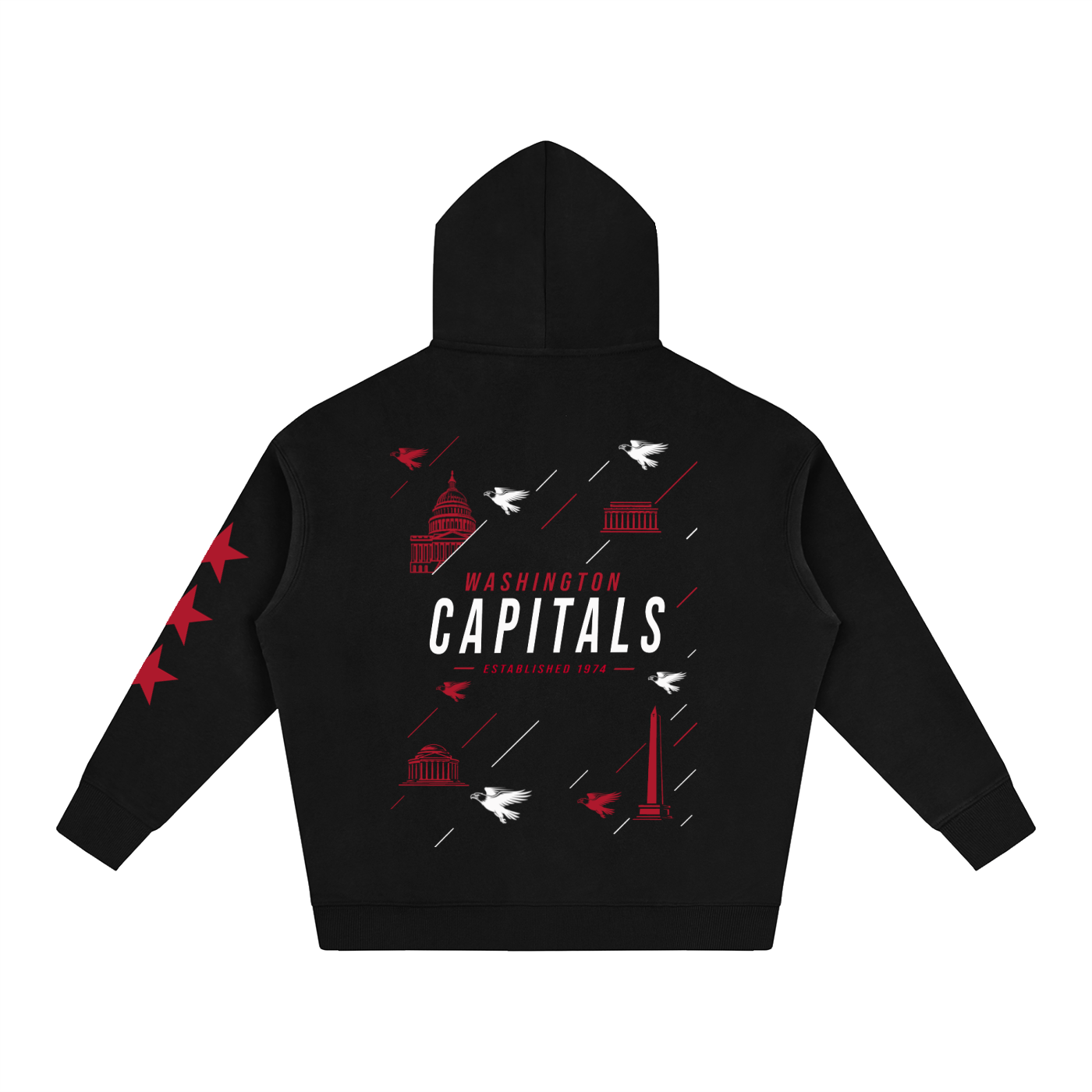 Capitals Oversize Fleeced Hoodie