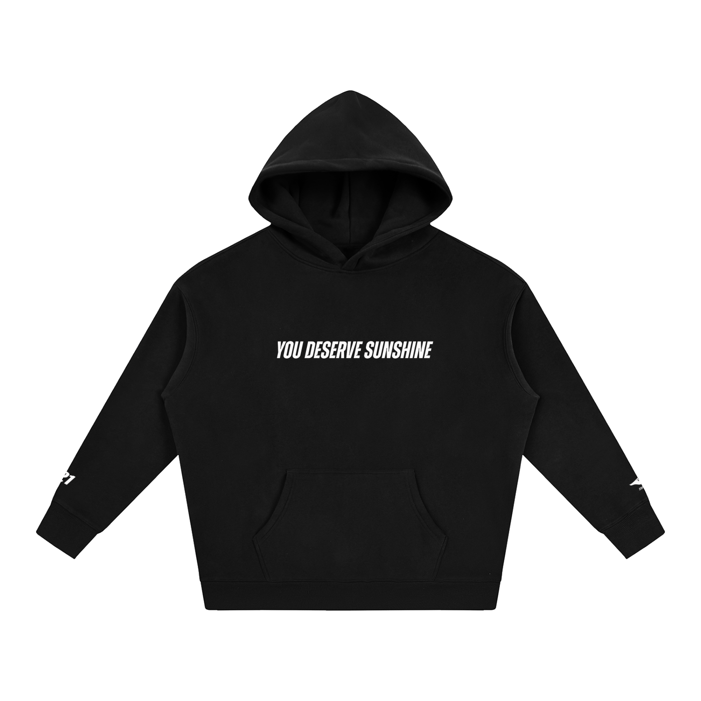 You Deserve Sunshine Oversize Fleeced Hoodie