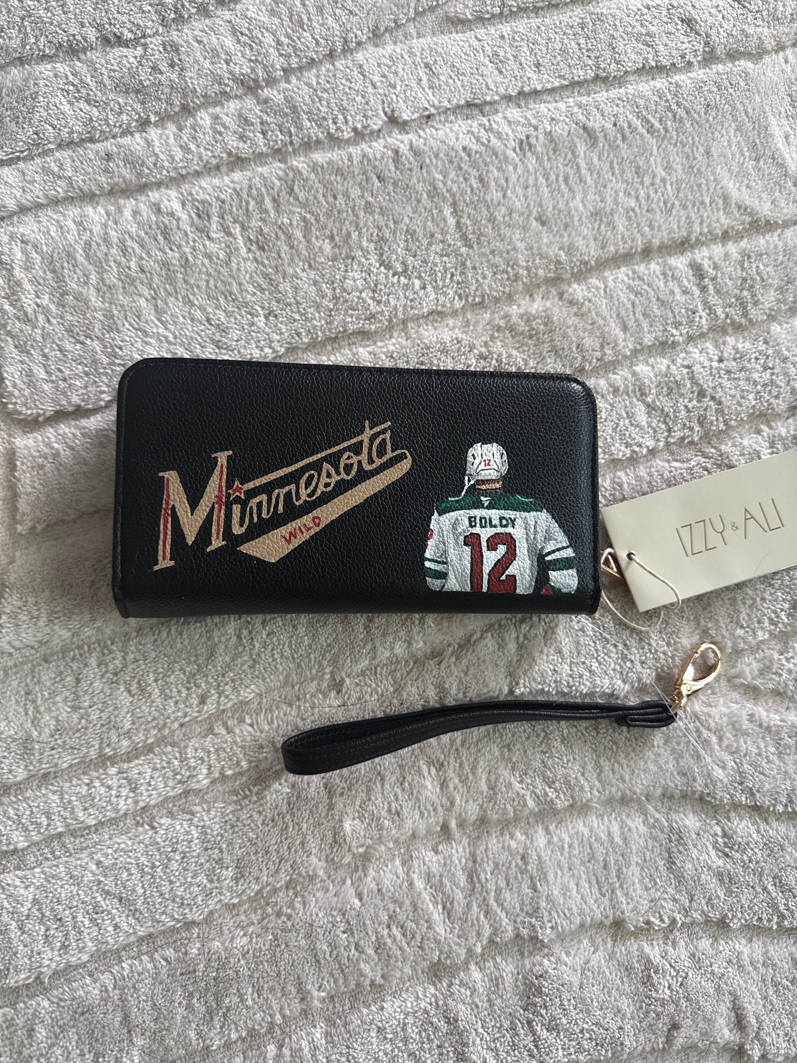 Custom Minnesota Wild Boldy Wristlet