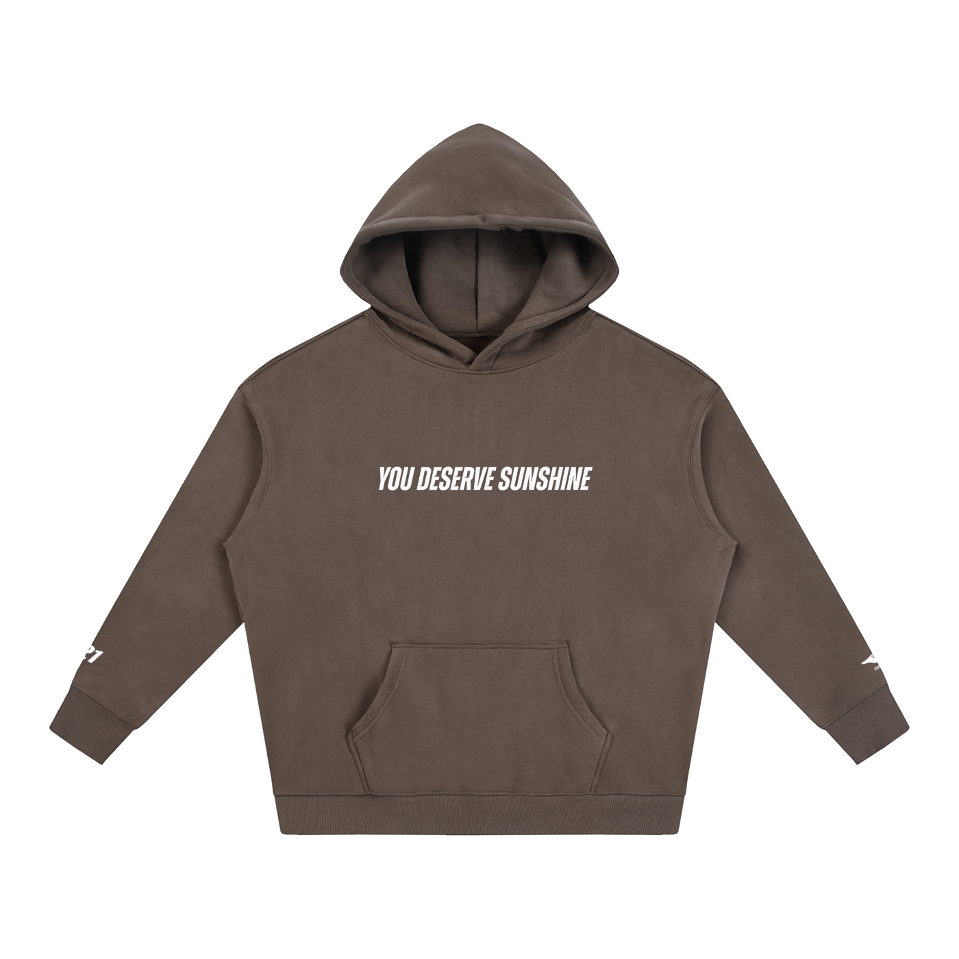 You Deserve Sunshine Oversize Fleeced Hoodie