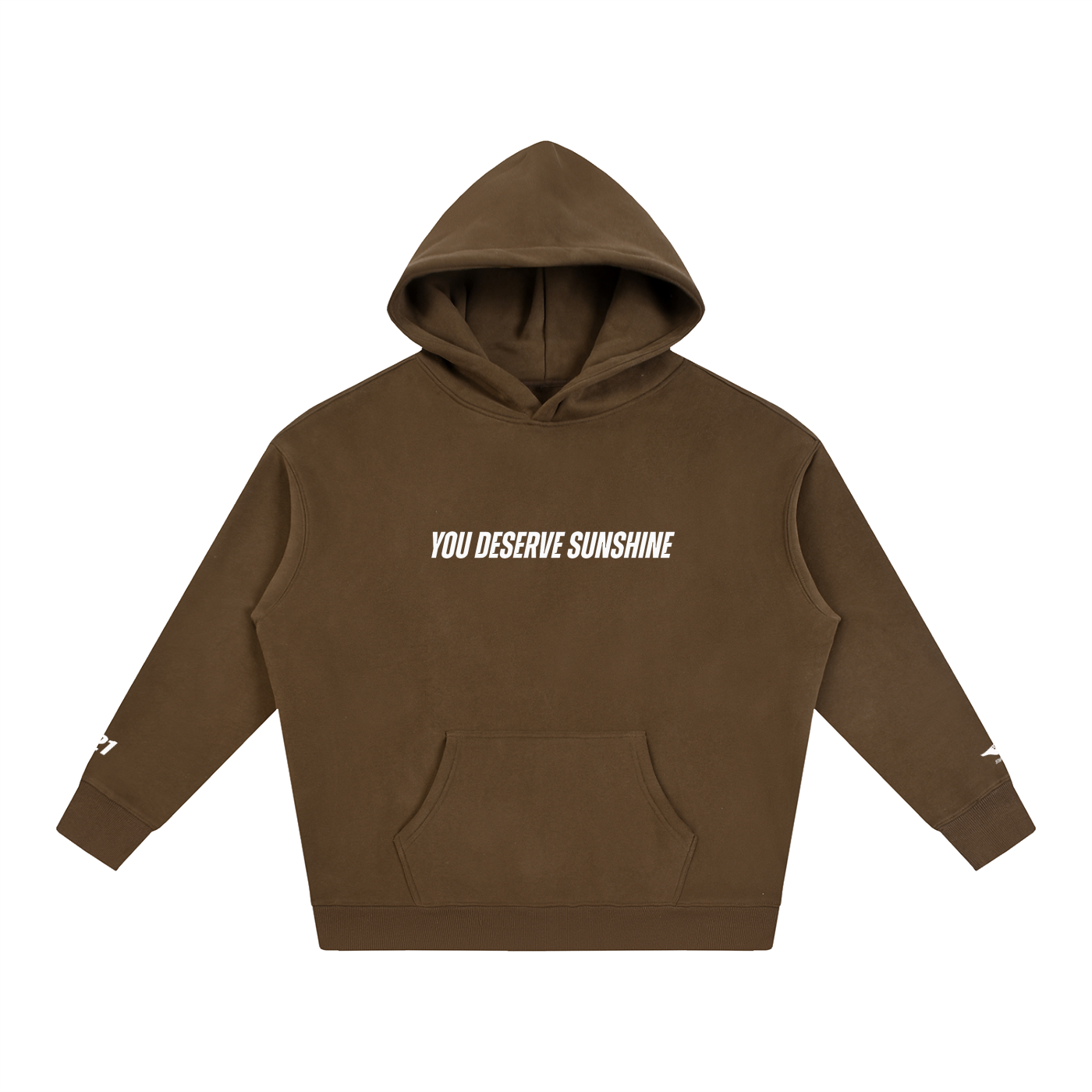 You Deserve Sunshine Oversize Fleeced Hoodie