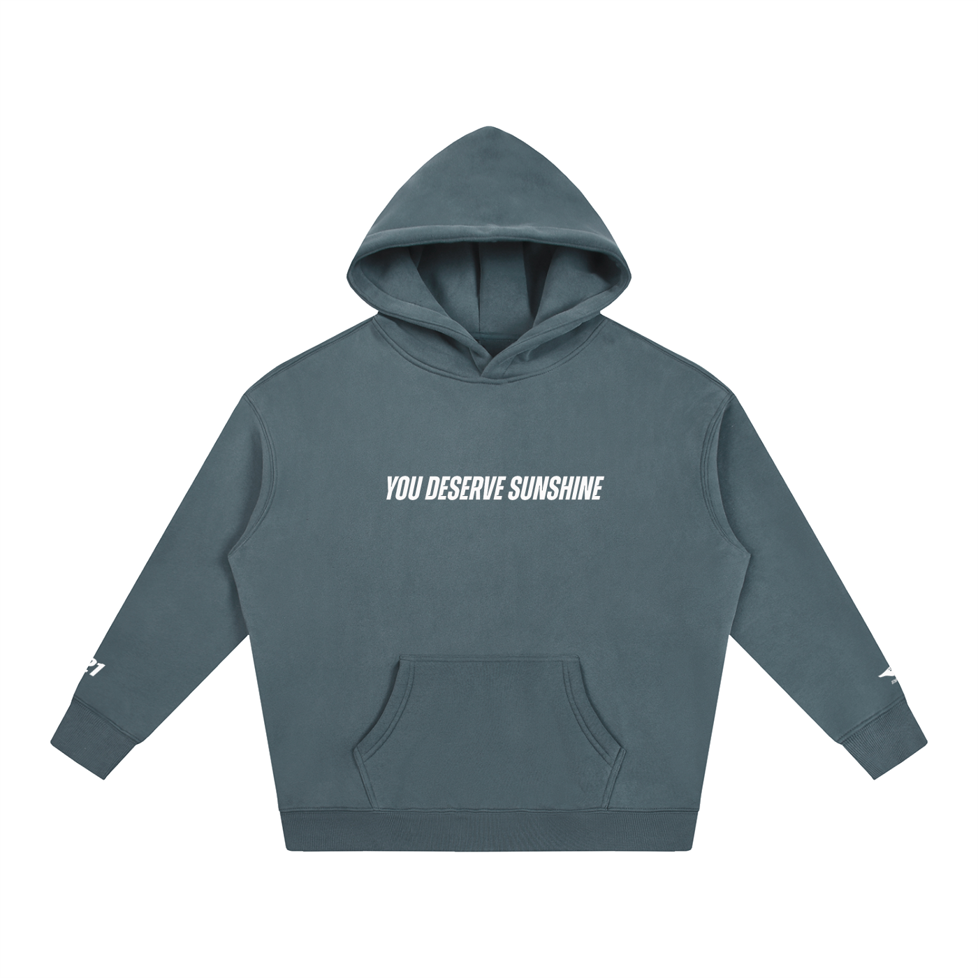 You Deserve Sunshine Oversize Fleeced Hoodie