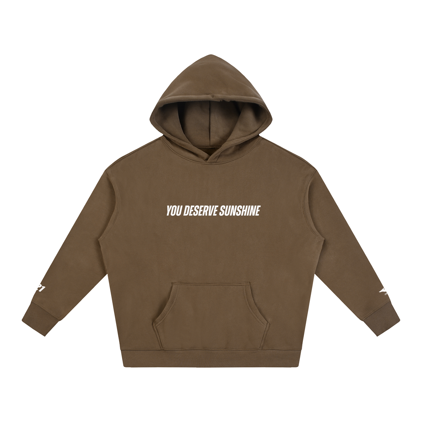 You Deserve Sunshine Oversize Fleeced Hoodie