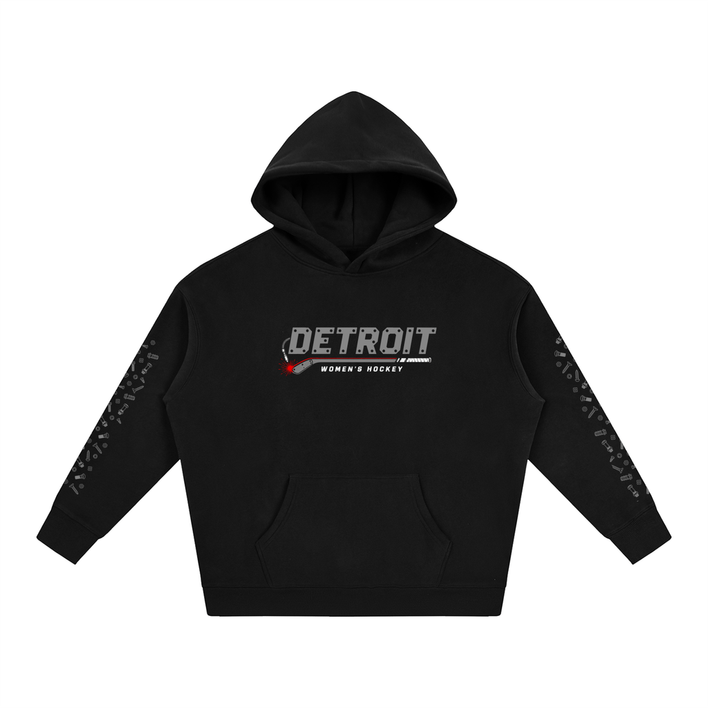 Detroit PWHL Oversize Fleeced Hoodie
