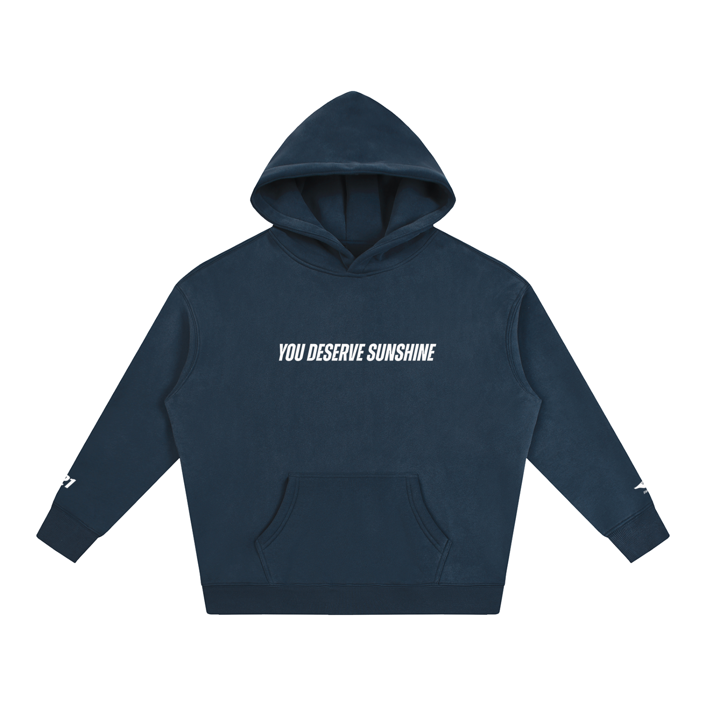 You Deserve Sunshine Oversize Fleeced Hoodie