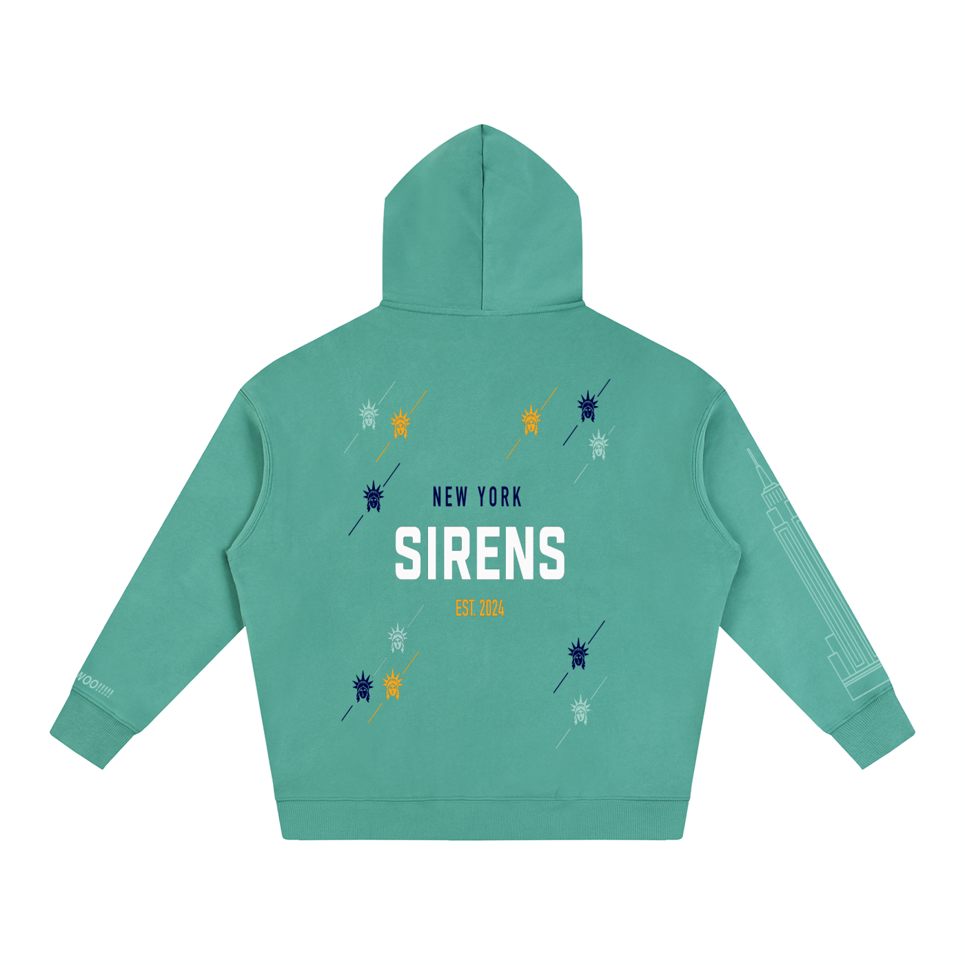 New York Sirens Oversize Fleeced Hoodie