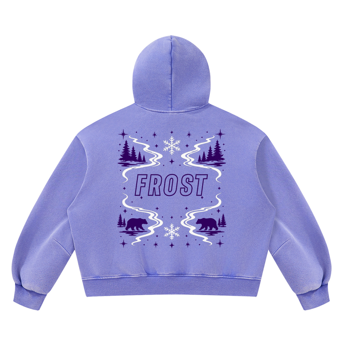 MN FROST Vintage Wash Boxy Fleece Hoodie