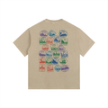 F1 Post card Vintage Washed Oversized Cotton T-Shirt