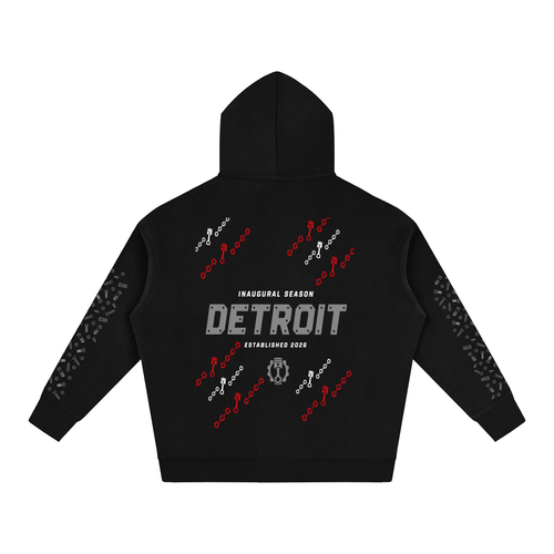 Detroit PWHL Oversize Fleeced Hoodie