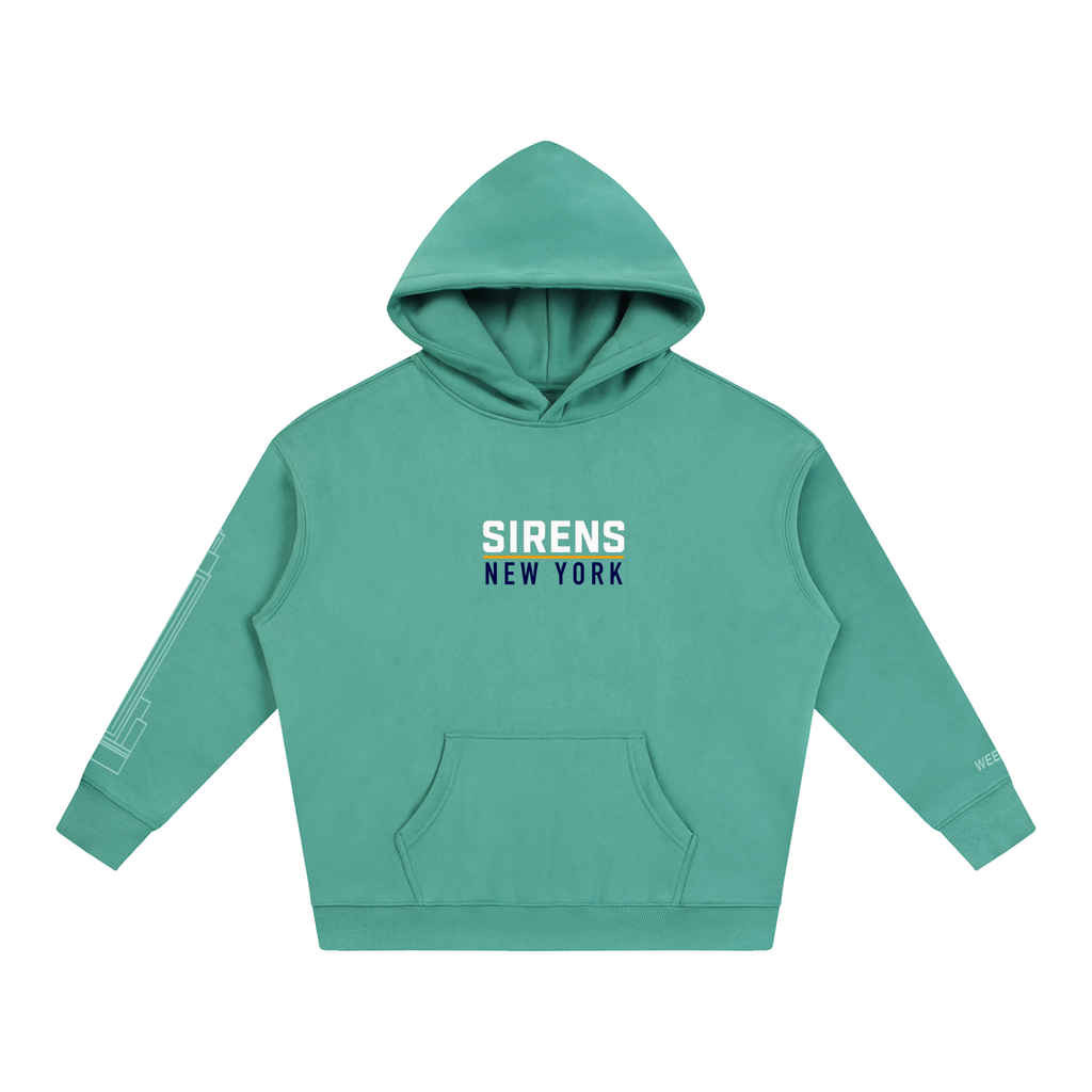 New Yore Siren Themed Oversize Fleeced Hoodie