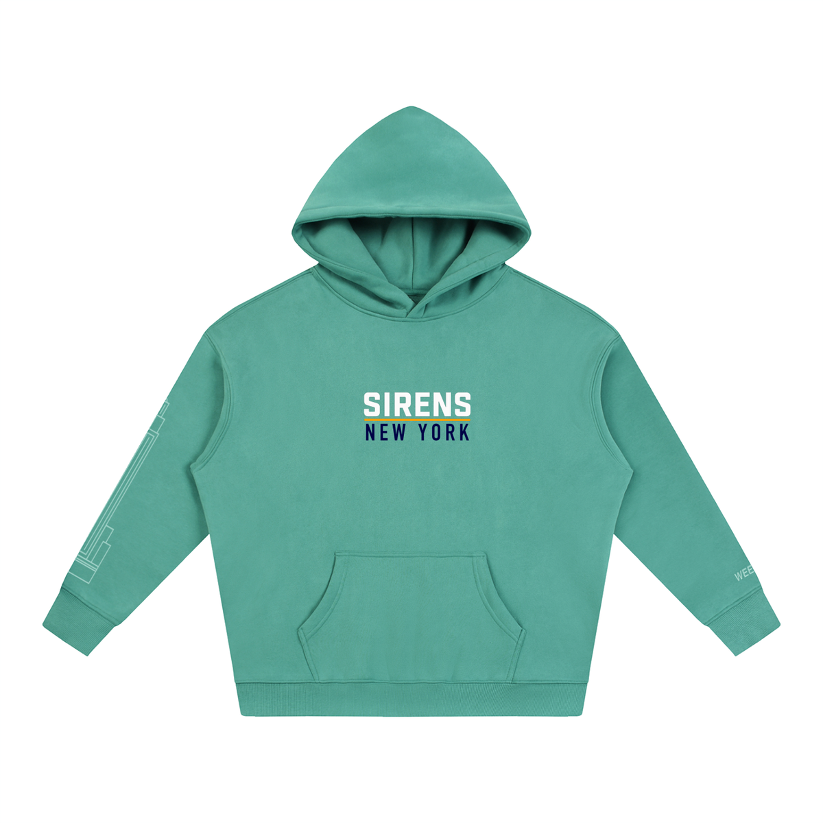 New Yore Siren Themed Oversize Fleeced Hoodie