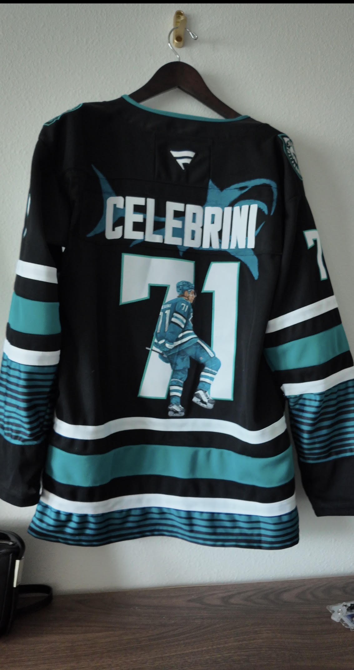 Macklin Celebrini Painted Jersey